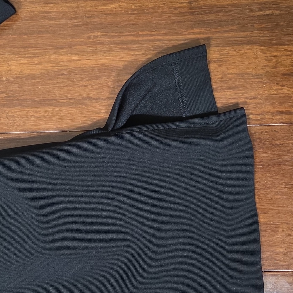 BOSTON PROPER BELL SLEEVE COLD SHOULDER TOP BLACK WHITE TUNIC STYLE S - Picture 6 of 9